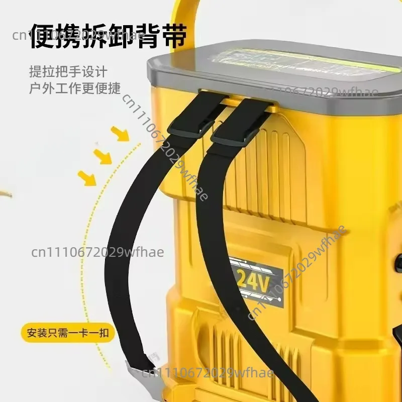 24V Portable Electric Grease Gun Automatic High Pressure Rechargeable Lithium Battery Powered Special Tool for Excavator