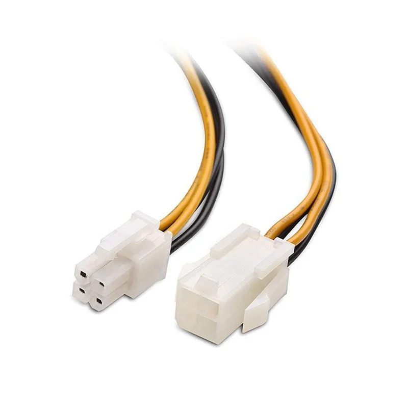 1 szt. 20cm ATX 4-pinowy męski na 4-pinowy żeński PC CPU przedłużacz kabla zasilającego Adapter złącza