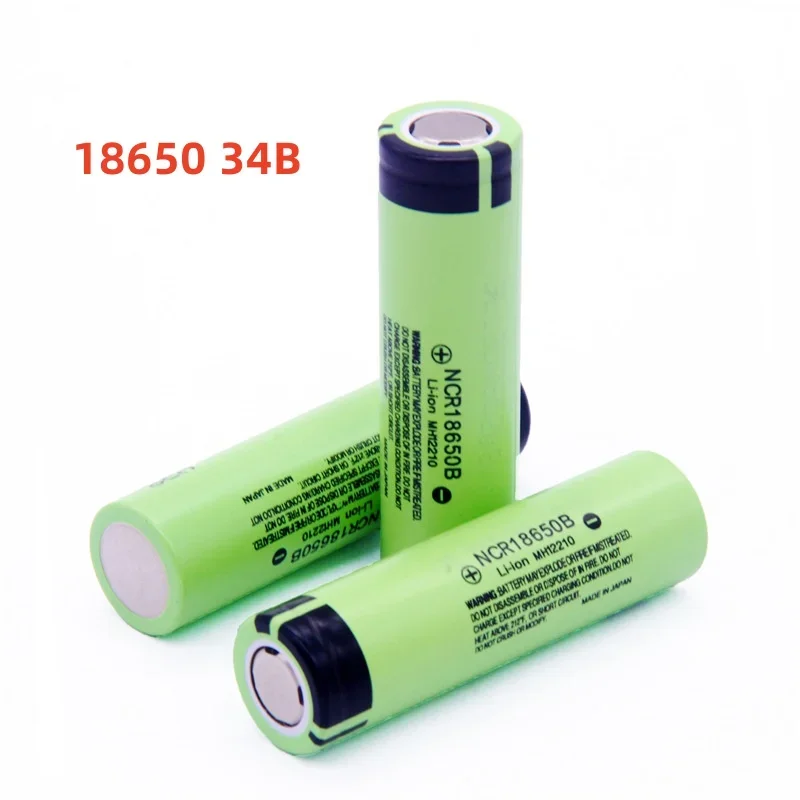 Original LiitoKala NCR18650B 34B 3.7V 18650 3400mAh Lithium Rechargeable Battery For Flashlights Battery