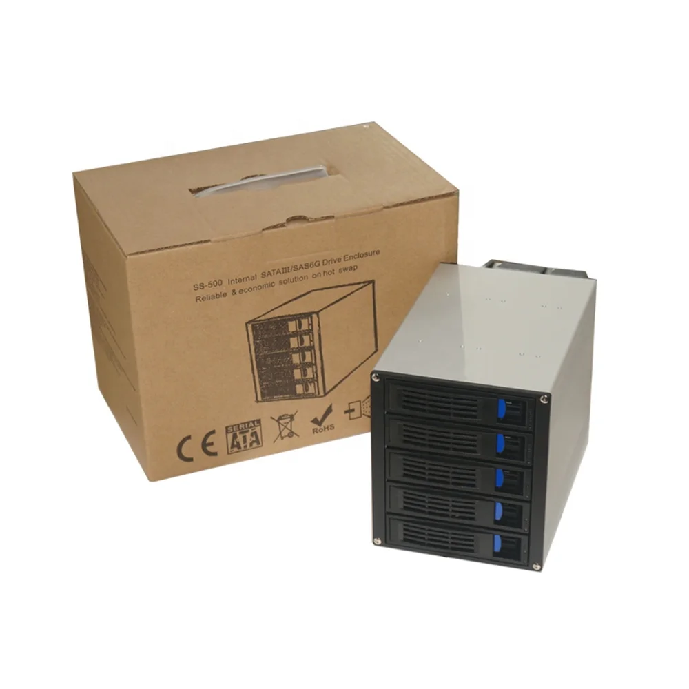 Módulo de intercambio en caliente SATA/SAS 3,5 de 5 bahías