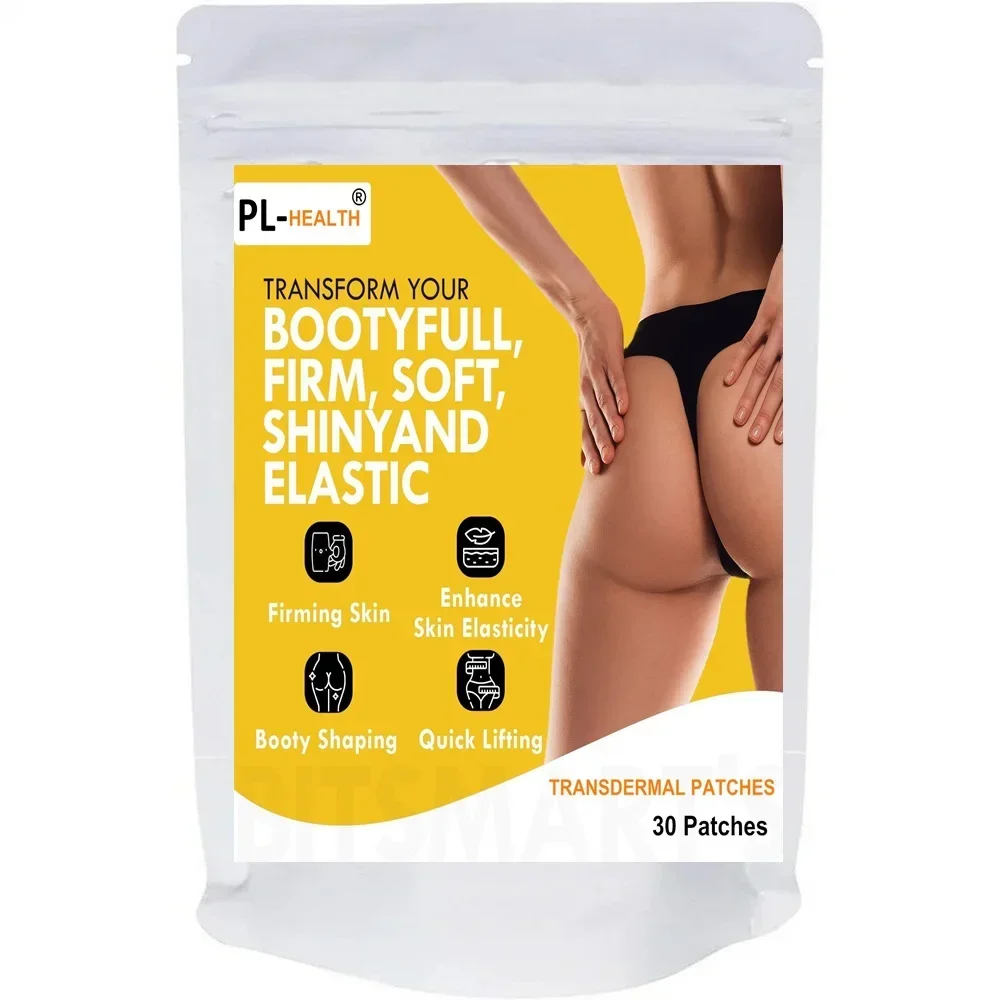 Bum Enlargement Transdermal Patches, Butt Enhancer Patches, Tone Firm Uplift, Bigger Ass BBL-30 Patches 1 Month Supply