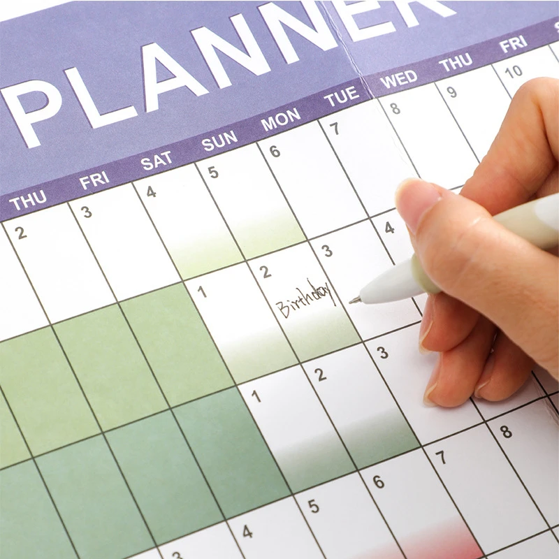 2026 calendário ano inteiro versão em inglês calendário de parede criativo simples planejador presentes de natal agenda planejador