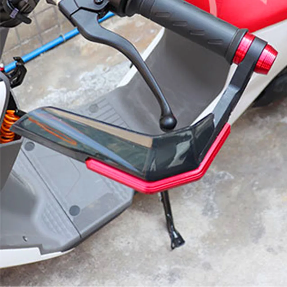 รถจักรยานยนต์มือยามWindproof Falling Protector Handguardsสําหรับรถจักรยานยนต์สกู๊ตเตอร์Mountain E-Bikeอลูมิเนียมอัลลอยด์ABS
