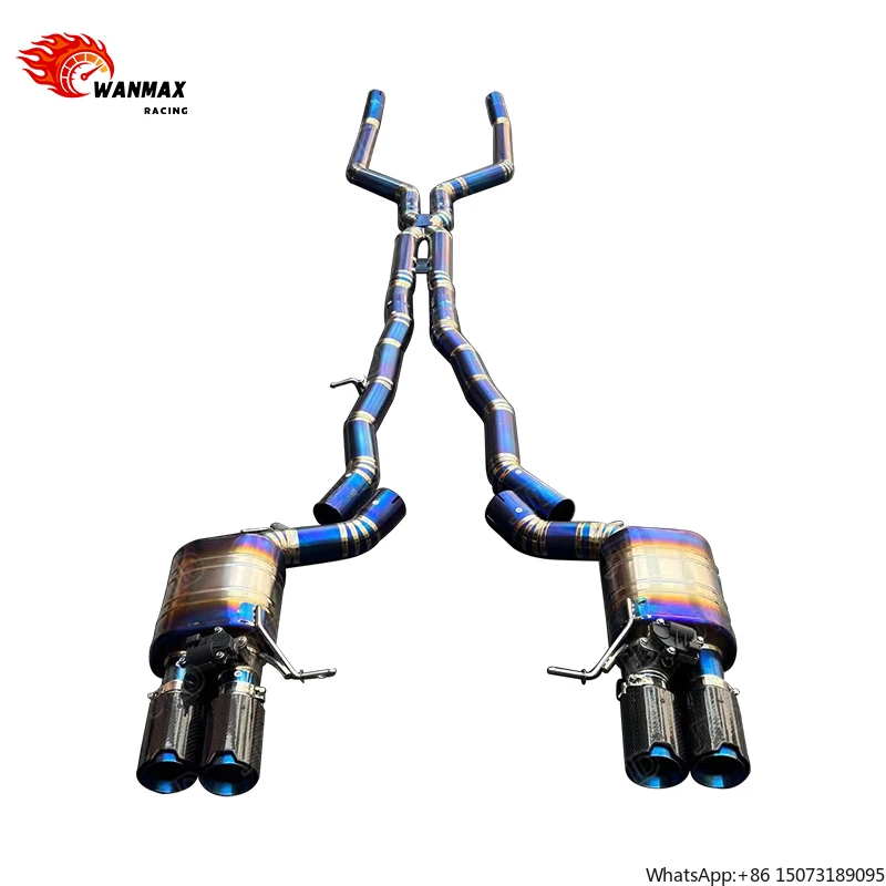 

Titanium Exhaust System for M5 F10 - High Performance Catback with Carbon Fiber Quad Tips