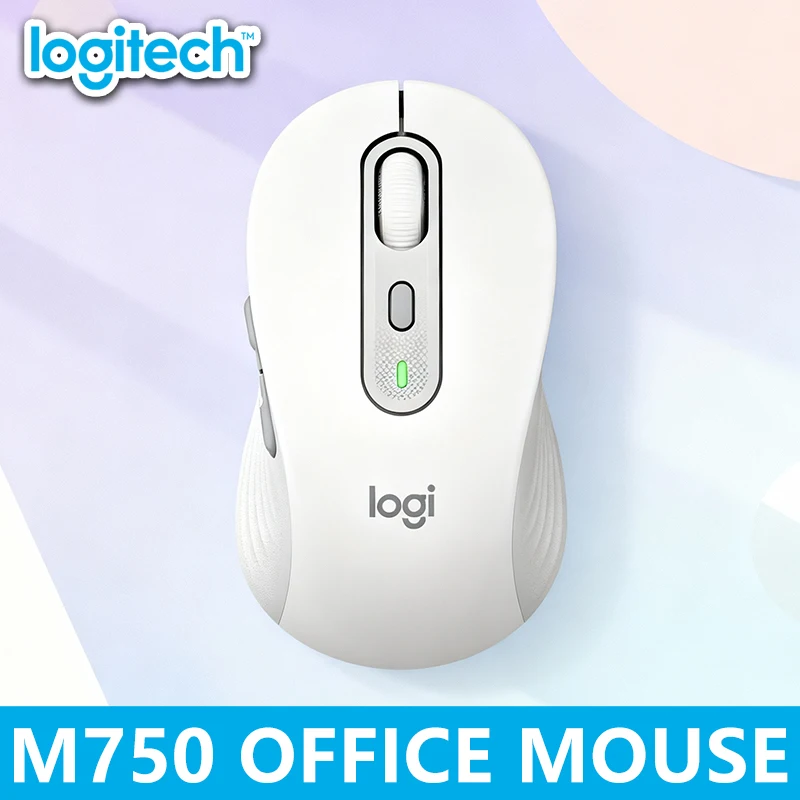 

Беспроводная мышь Logitech M750 с бесшумным щелчком, Bluetooth/2,4 ГГц, эргономичная, для нескольких устройств, совместимая с ПК, ноутбуком, офисом и дома