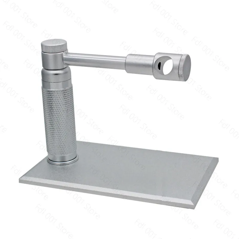 12mm Aluminum Alloy Microscope Stand 360 Degree Rotating Adjustable Height