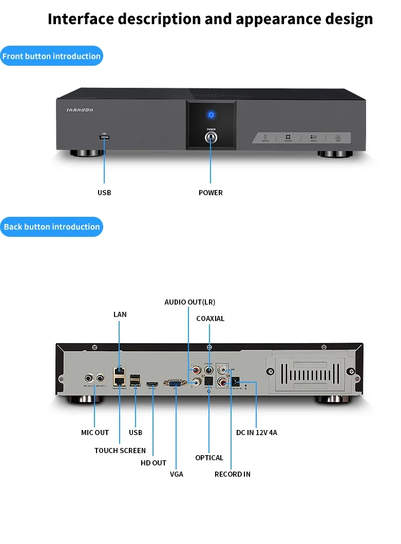 Hot Selling Home Theatre System KV-V5 Max Professional Karaoke Player Set 6T Chinese Karaoke Machine WiFi KTV Karaoke System