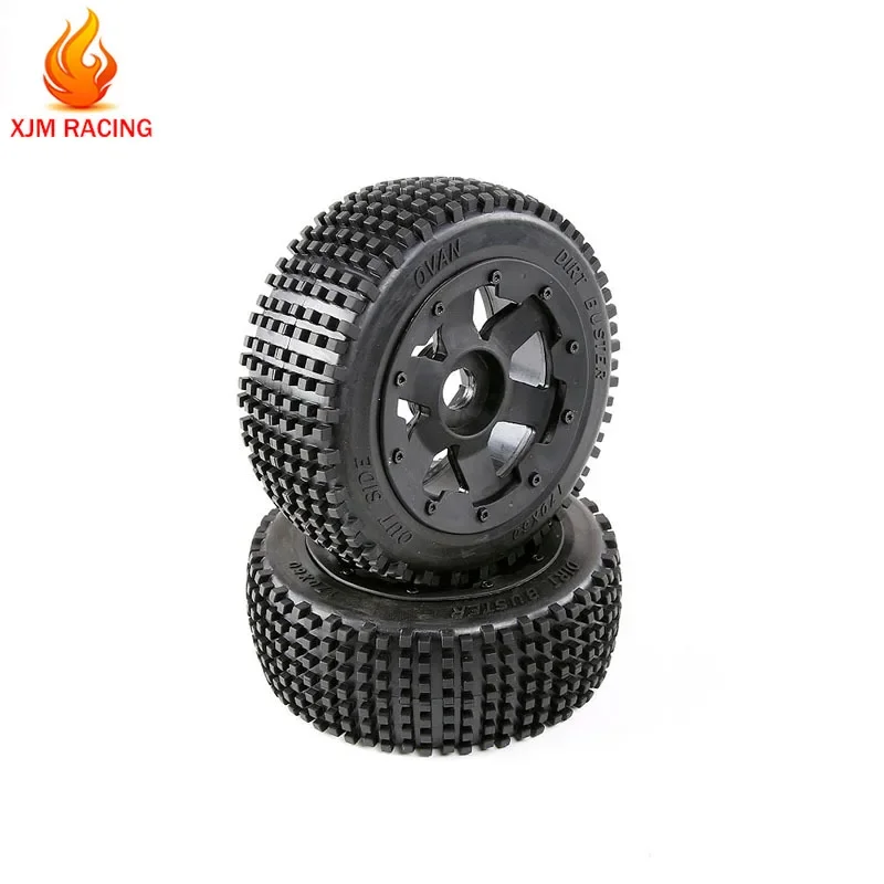 Front or Rear Wheel Small Nail Tire Assembly for 1/5 Hpi Rovan Km Baja 5b Rc Car Parts