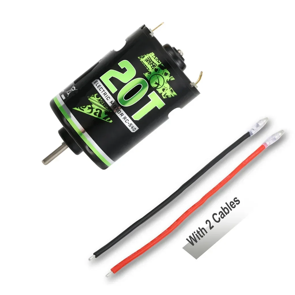 NEEBRC 540 Brushed Motor 20T 27T 35T 45T for 1/10 RC Crawler Car Wltoys Axial SCX10 AXI03007 Traxxas TRX4 HSP WPL Redcat Gen8
