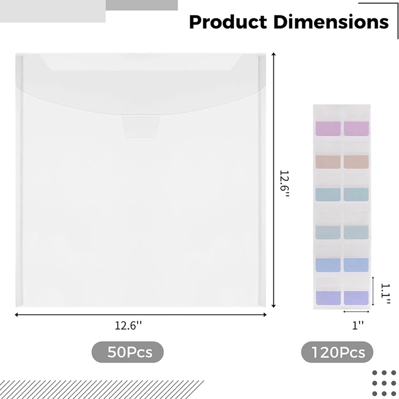 Papier de scrapbooking réutilisable, stockage T1, étiquettes d'index collantes, durable, facile à utiliser, 50 pièces, 120