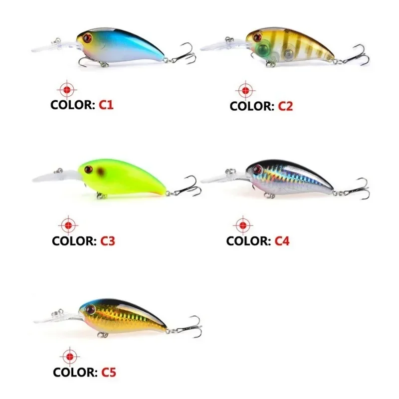 Artificial Hard Crank Fishing Lure, Crankbait Jerkbait Wobbler, Good Treble Hooks Tackle, 10cm, 14g, 1Pc image 6
