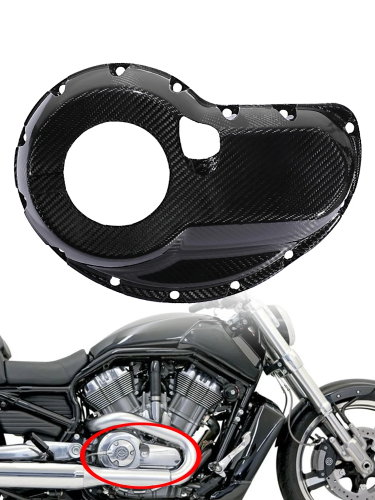 VRSCF couvercle d'embrayage de moteur en Fiber de carbone pour Harley v-rod VROD MUSCLE VRSCF 2009-2017 accessoires de protection d'embrayage