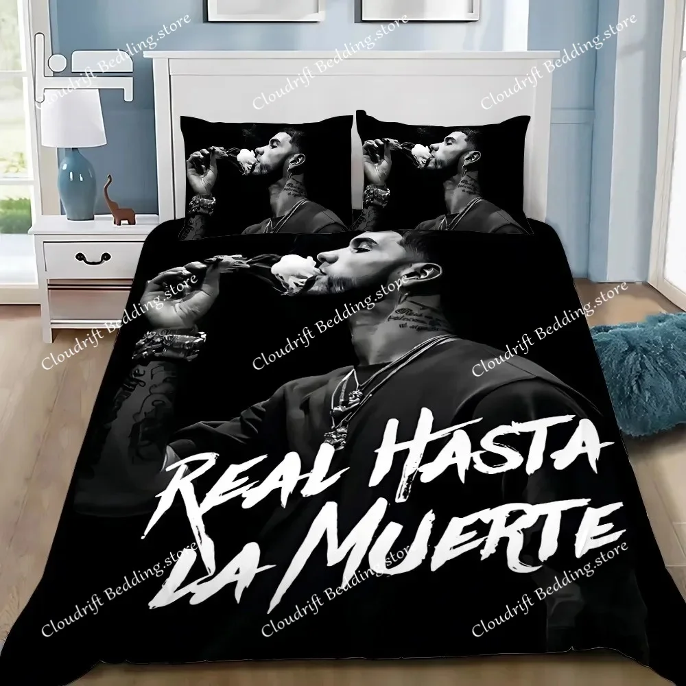

Duvet Cover Anuel AA 3D Exquisite Hasta La Muerte Digital Printing Bedding Set Comforter Bed Youth Home Decor Kids Boys Gift
