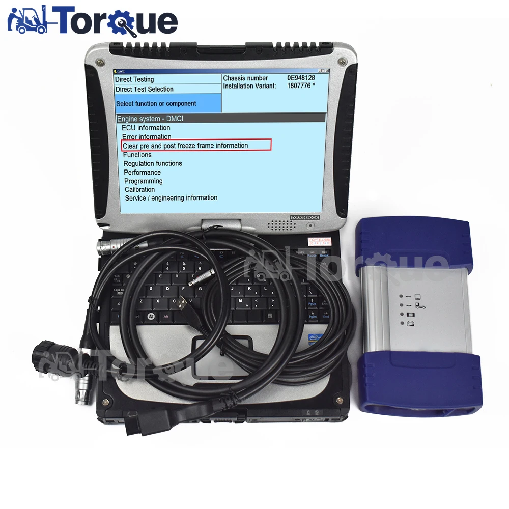 Thoughbook CF19 Laptop with Davie 5.6.1 for DAF Truck Diagnostic Tool DAF VCI-560 MUX Diagnostic Scanner Tool