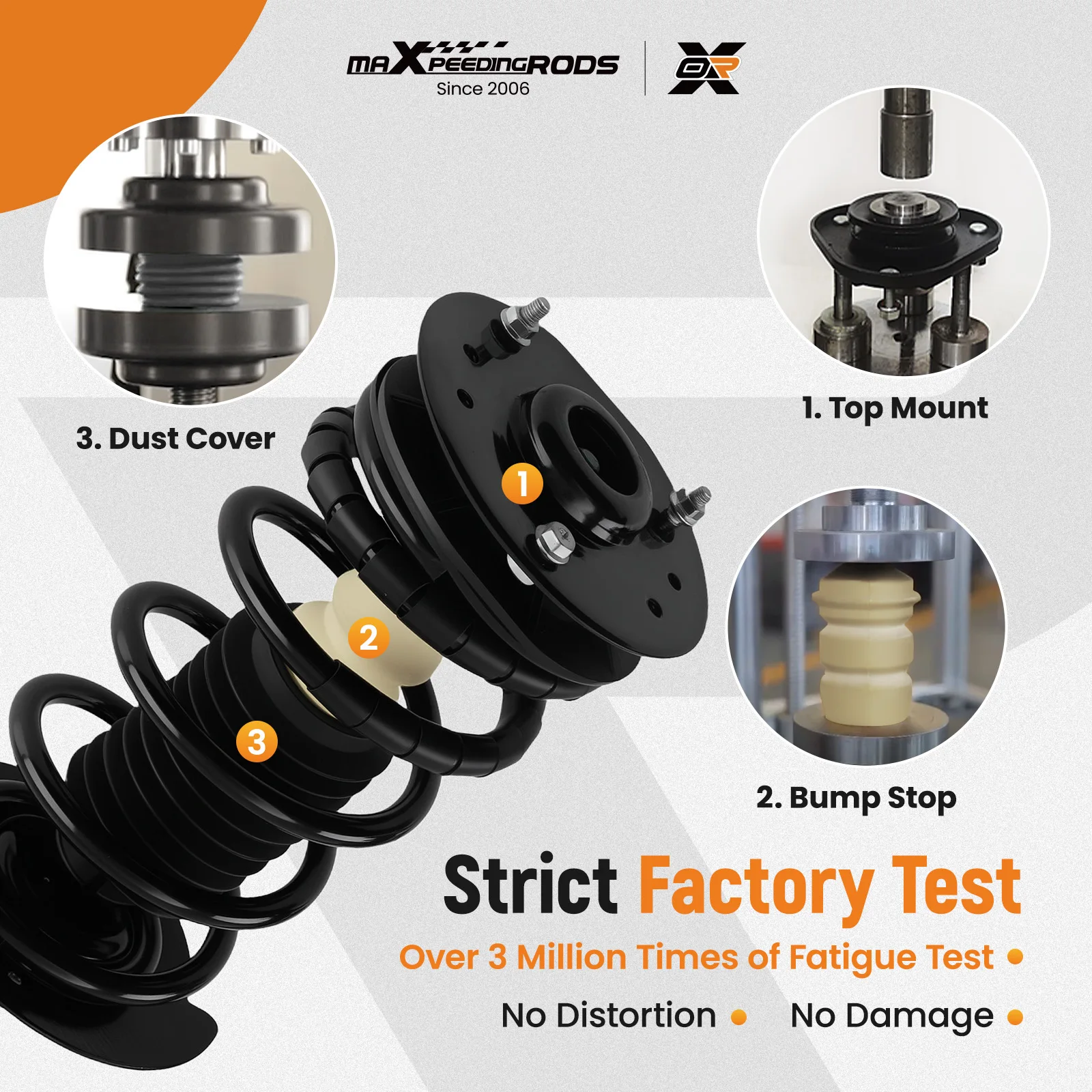 

Комплект из 4 передних и задних амортизаторов с пружинами (4 шт.) для Chevrolet Cavalier и Pontiac Sunfire 1999-2005 гг.