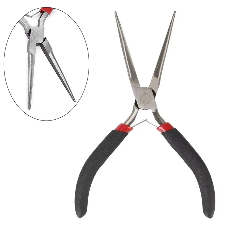 Long Nose Plier Pointed Nosed Jewelry Plier Precision Antislip Handle For Electricians Repair Tools Wire Bending Repair Tools