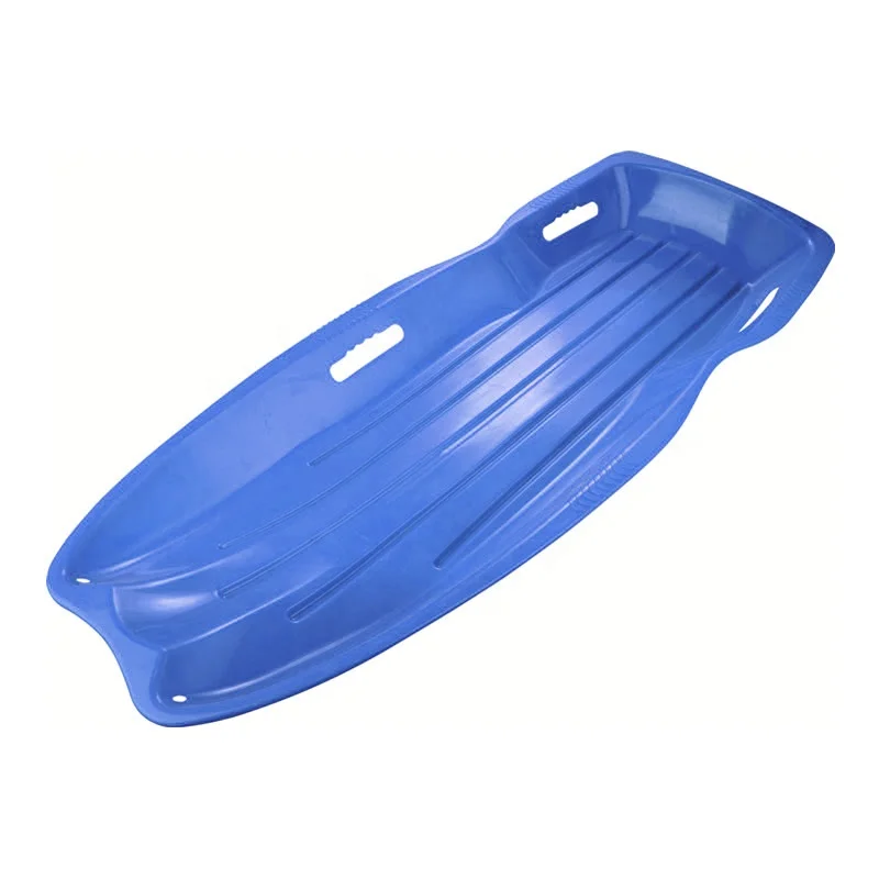 120CM Heavy Duty Downhill Sprinter Plastic Toboggan Snow Sled for Kids and Adult