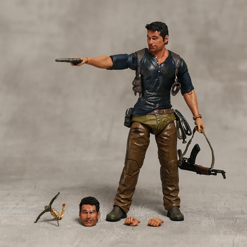 NECA Uncharted 4 A thief\'s end NATHAN DRAKE figura de acción de colección modelo de película de juguete