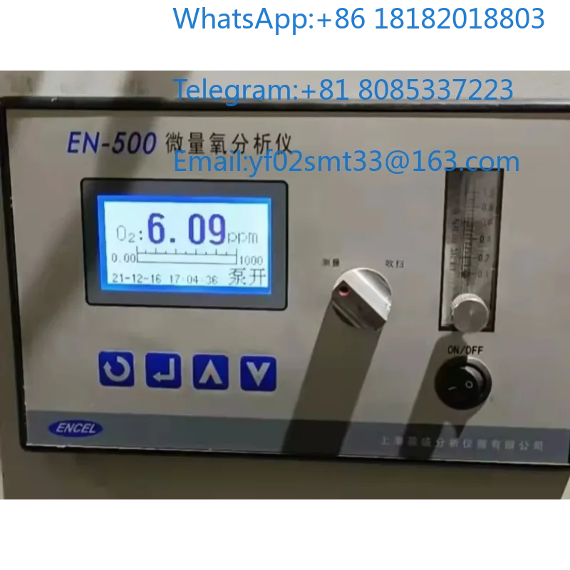 EN-500 Desktop Micro Ox-ygen Analyzer Shanghai Yingsheng Built-in Air Sampling Pump Fuel Cell Sensor 0.1-1000ppm LCD Data Log