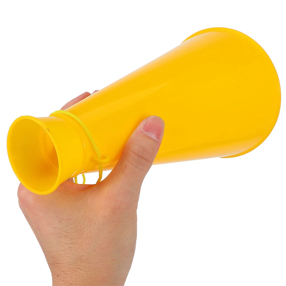 

6 Pcs Tags Cheering Horn Noisemakers for Sporting Events Mini Yellow Abs Megaphones Party