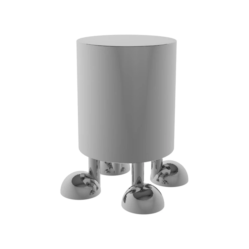 

Stainless steel storage bucket edge sofa corner bedroom bedside table simple