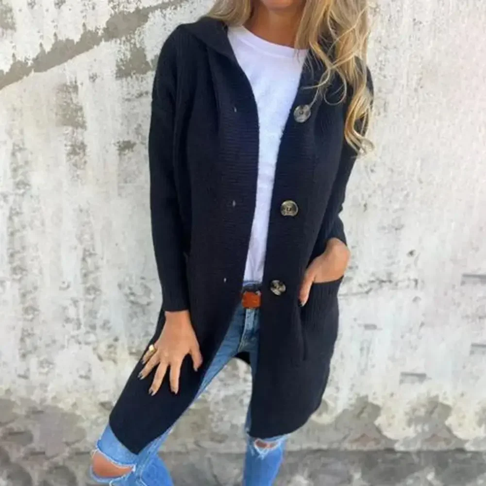 VIta camisola gótica roupas femininas botão outono tamanho grande cardigan manga longa cinza camisola polo feminina