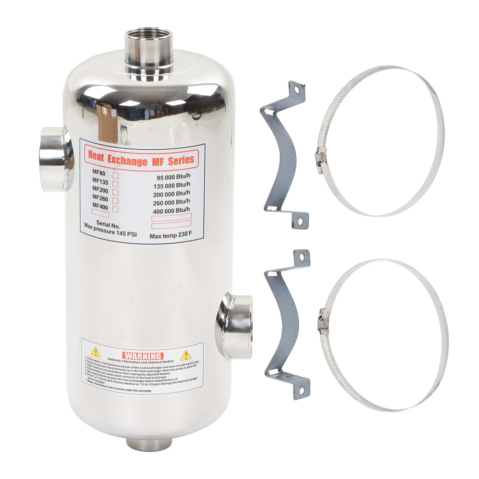 Intercambiador de calor para piscina de 40KW, acero inoxidable para Spa, calefacción Solar para piscina, calentador de piscina, calentador de agua para piscina, intercambiador de calor Solar