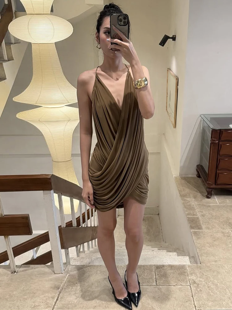 Weird Puss Patchwork Cross Dress Women Elegant Sleeveless Stretch Midnight Birthday Party Clubwear Hottie Skinny Simple Bodycon