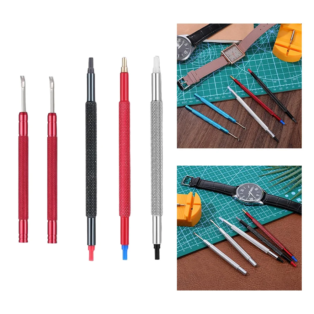 5pcs/set Watch Repair Tool Kit Watch Hand Pressers Watch Needles Picker Puller Fitting Removal Tool Watchmaker Accessories