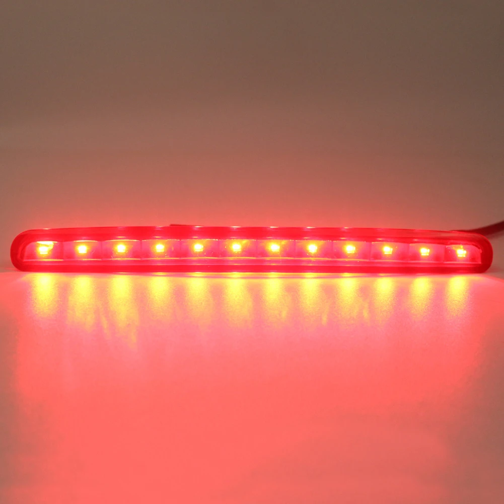 

For Fiat 500 Convertible 2009-2019 Rear High Mount Brake Light Third Stop Lamp Red LED 12V ABS+PC Housing OEM 77365246