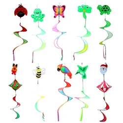 Animal  Rotating Wind Strip Windmill Hanging Wind Spinner Toy for Outdoor Kindergarten Garden Decoration Party