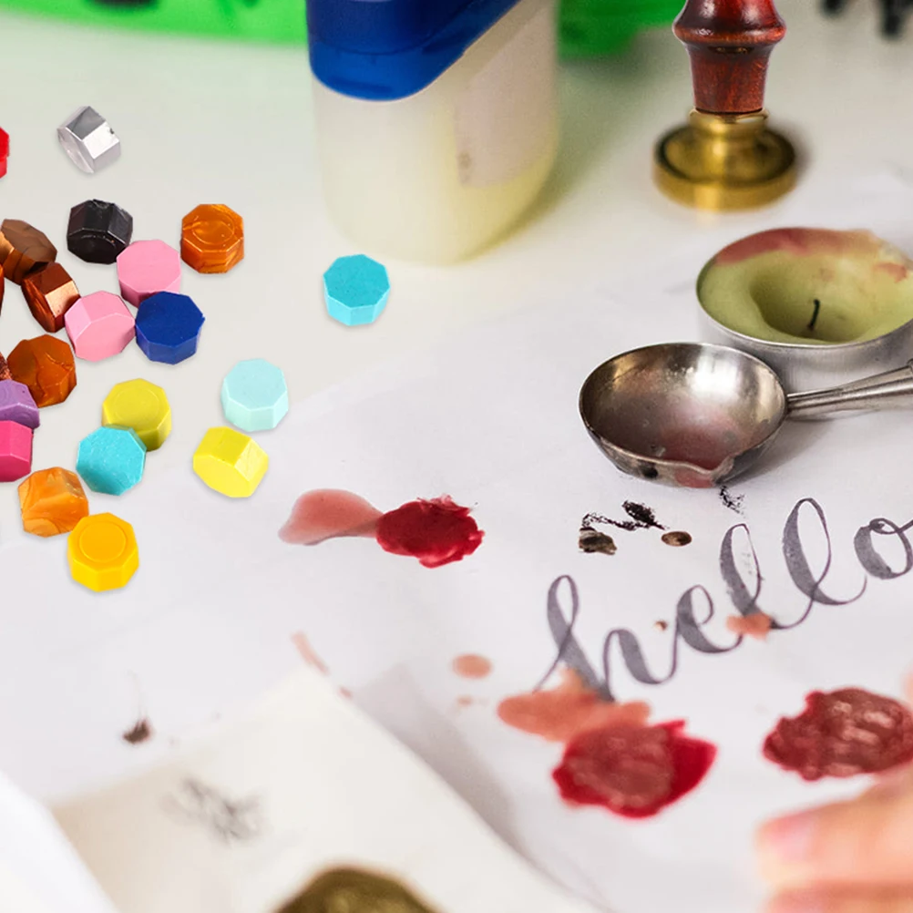 

Sealant Wax Set Wedding Invitations Beads Kit Sealing Particles for Stamp Seals Envelope