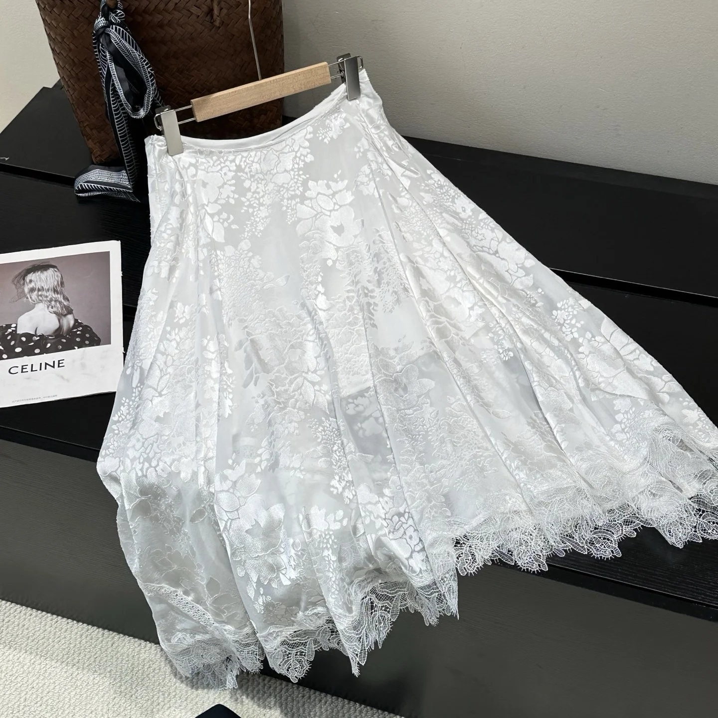 

Элегантная женская юбка-полусолнце с кружевной отделкой, асимметричная длинная юбка в стиле феи, Old Wood Giant 1900 Deep Love in Bones