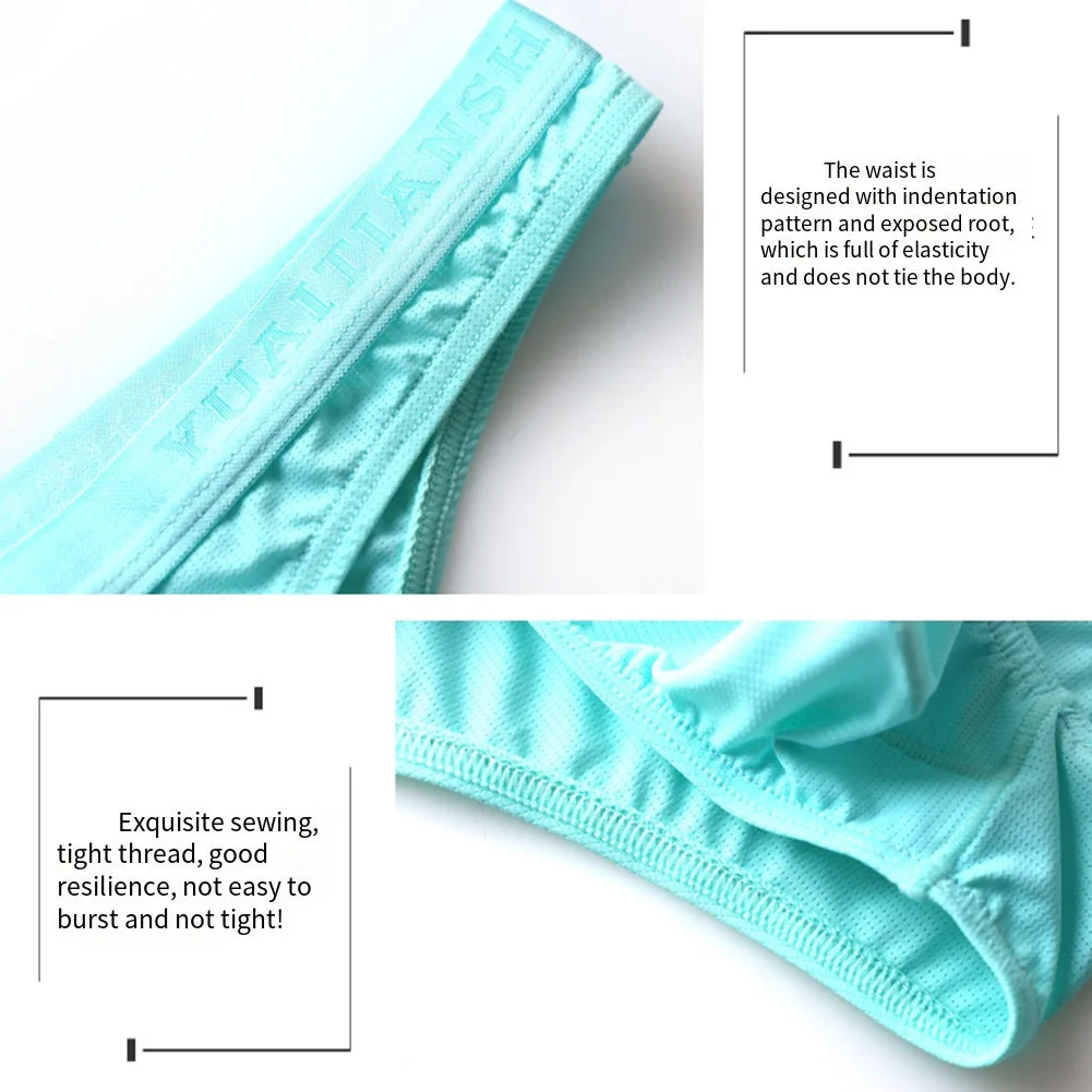الرجال سلس رقيقة ملابس داخلية جيدة التهوية بلون الحقيبة ملخصات لينة النايلون دنة تمتد الملابس الداخلية للراحة #2