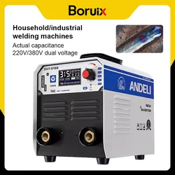 Boruix 220V/380V 1.5-6MM Electric Welding Machine Household Industrial Gasless Arc Welder With LED Screen Welding Equipment