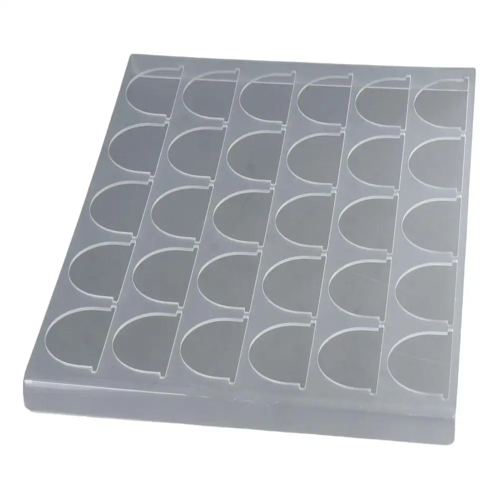 صينية تخزين كبسولة قهوة ، أكريليك ، شفاف ، سهل التنظيف ، درج متين ، منظم داخلي ، يحمل 30 كبسولة