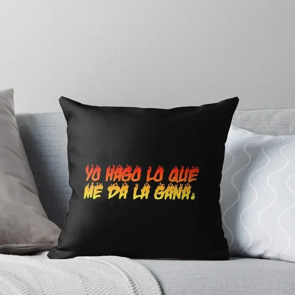 Bad Bunny - Yo Hago Lo Que Me Da La Gana Throw Pillow luxury home accessories Pillowcases Cushion Covers Sofa pillow