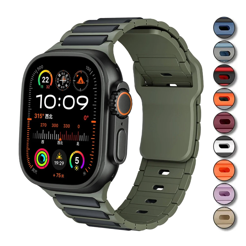 الأشرطة الرياضية لساعة أبل الترا 2 الفرقة 49 45 46 44 مللي متر 42 مللي متر 40 41 مللي متر سوار المعصم كوريا IWatch سلسلة 10 SE 9 8 7 6 5 4 2027