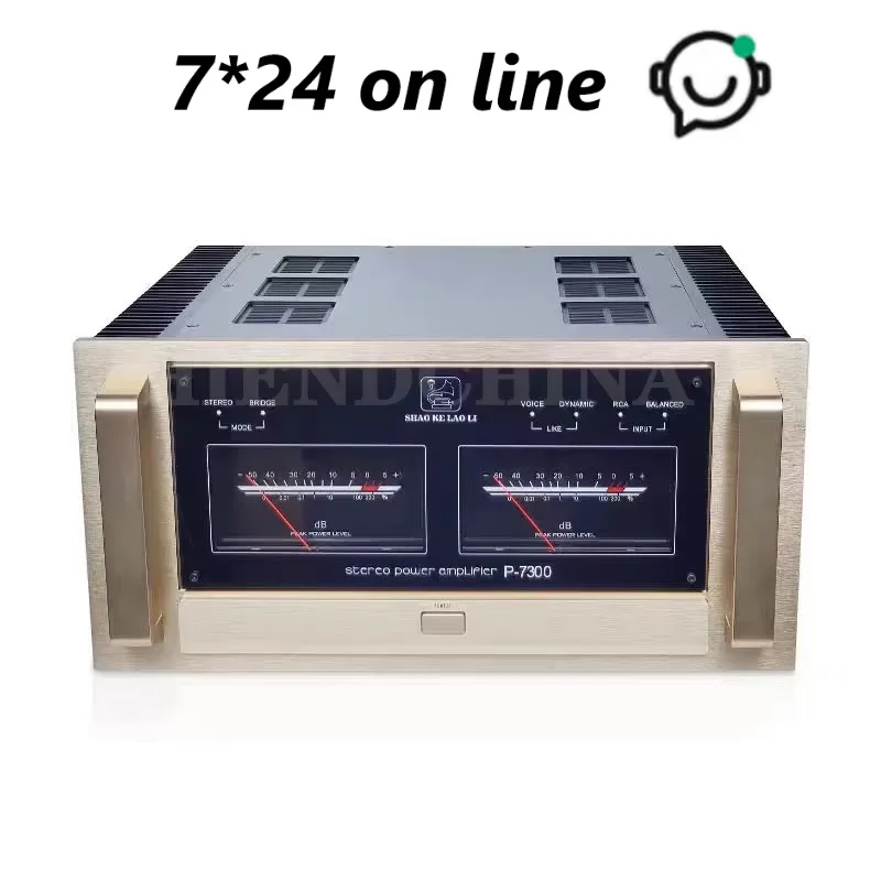 УСИЛИТЕЛЬ ПИТАНИЯ СТЕРЕО P-7300 Копия Accuphase каждый канал обеспечивает усиление мощности вниз с низкой загрузкой посещаемости 1 Ом