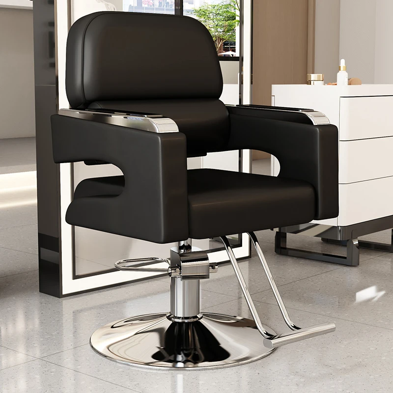 

Nordic Plastic Swivel Chairs Dressing Simple Professional Barber Hair Salon Styling Station Silla De Barbero Hairstylist Stylist