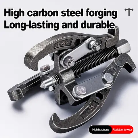 Gear Puller 3/4/6/8 Inch 3 Jaw 2 Jaw Reversible Pulley Remover Tool Bearing Flywheel Removal Kit Heavy Duty Professional Grade