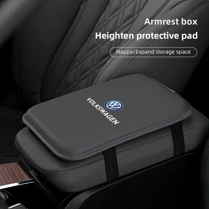

Car Armrest Box Mat Cover Center Console Arm Rest Cushion For VW GTI Polo Golf Passat Tiguan Arteon Touareg Taigo Caddy Jetta CC