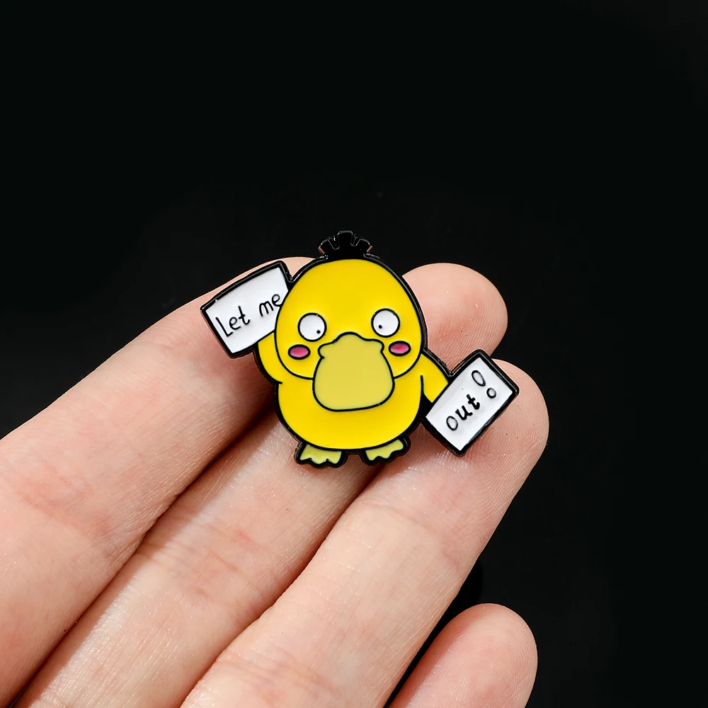 Broche esmaltado Kawaii de Pokémon Psycanck para insignia de mochila, alfileres bonitos de Psycanck para niños, juguetes, regalos de moda