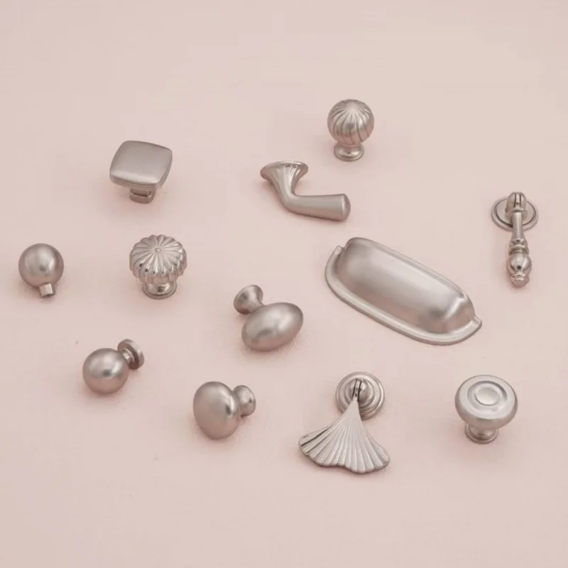 Nickel Brushed Kitchen Storage And Organization Handles Cabinet Drawer Knobs Cupboard Wardrobe Closet Pulls Furniture Handless