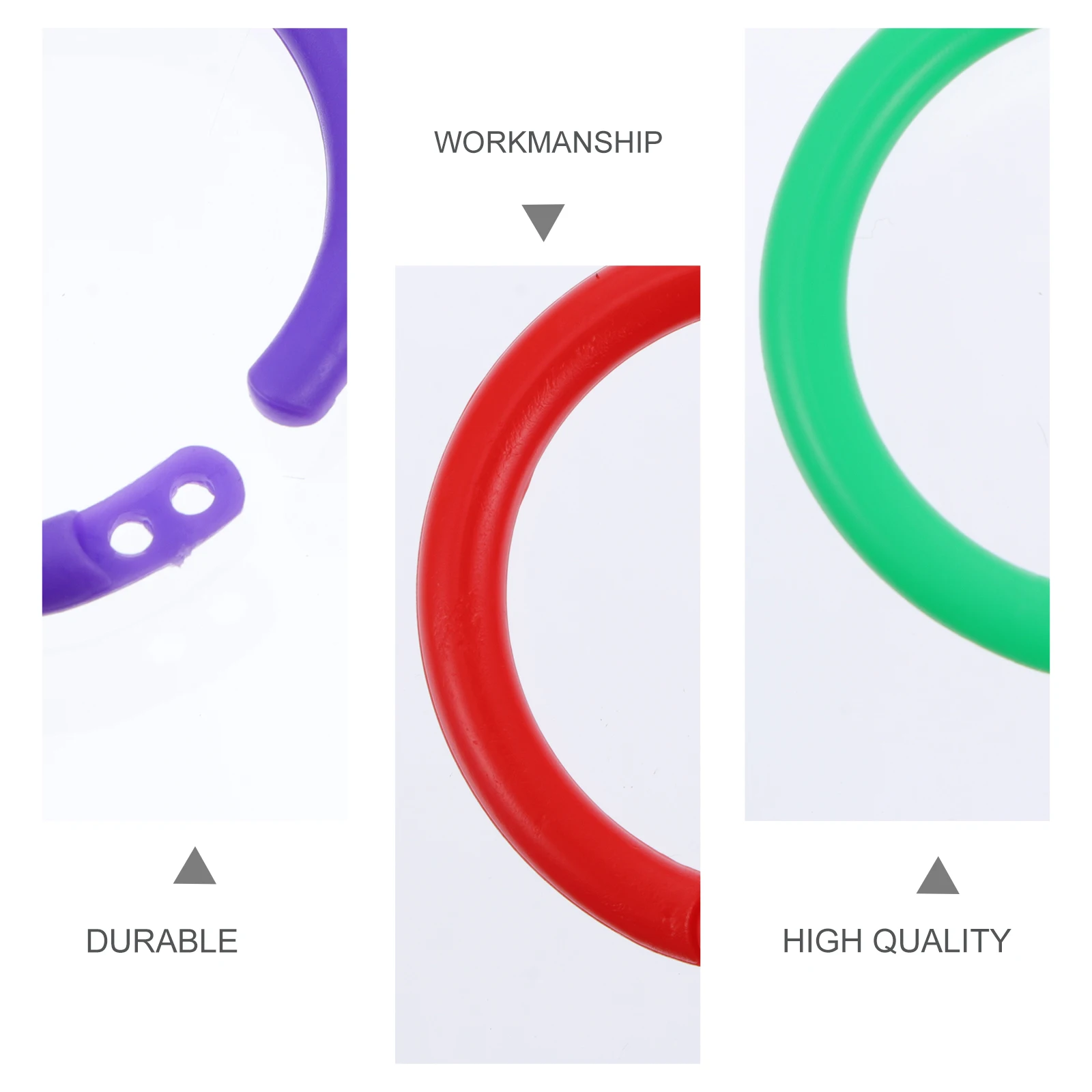 

100Pcs Loose Leaf Binder Rings Plastic Multi-Use Snap Rings for Memo Filing Card Sorting Loose Leaf Ring