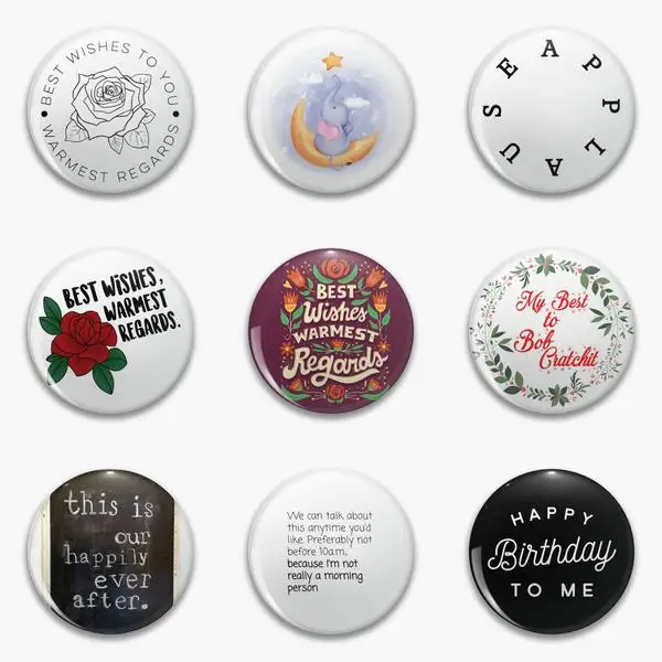 Best Wishes Warmest Regards Schitt Creek Soft Button Pin Customizable Funny Jewelry Creative Clothes Badge Cartoon Lover Brooch