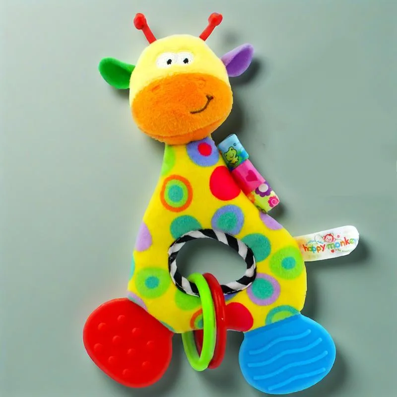 Fawn teether doll, baby stroller pendant, bedside rattle, newborn baby toy, attract baby's attention, Christmas gift