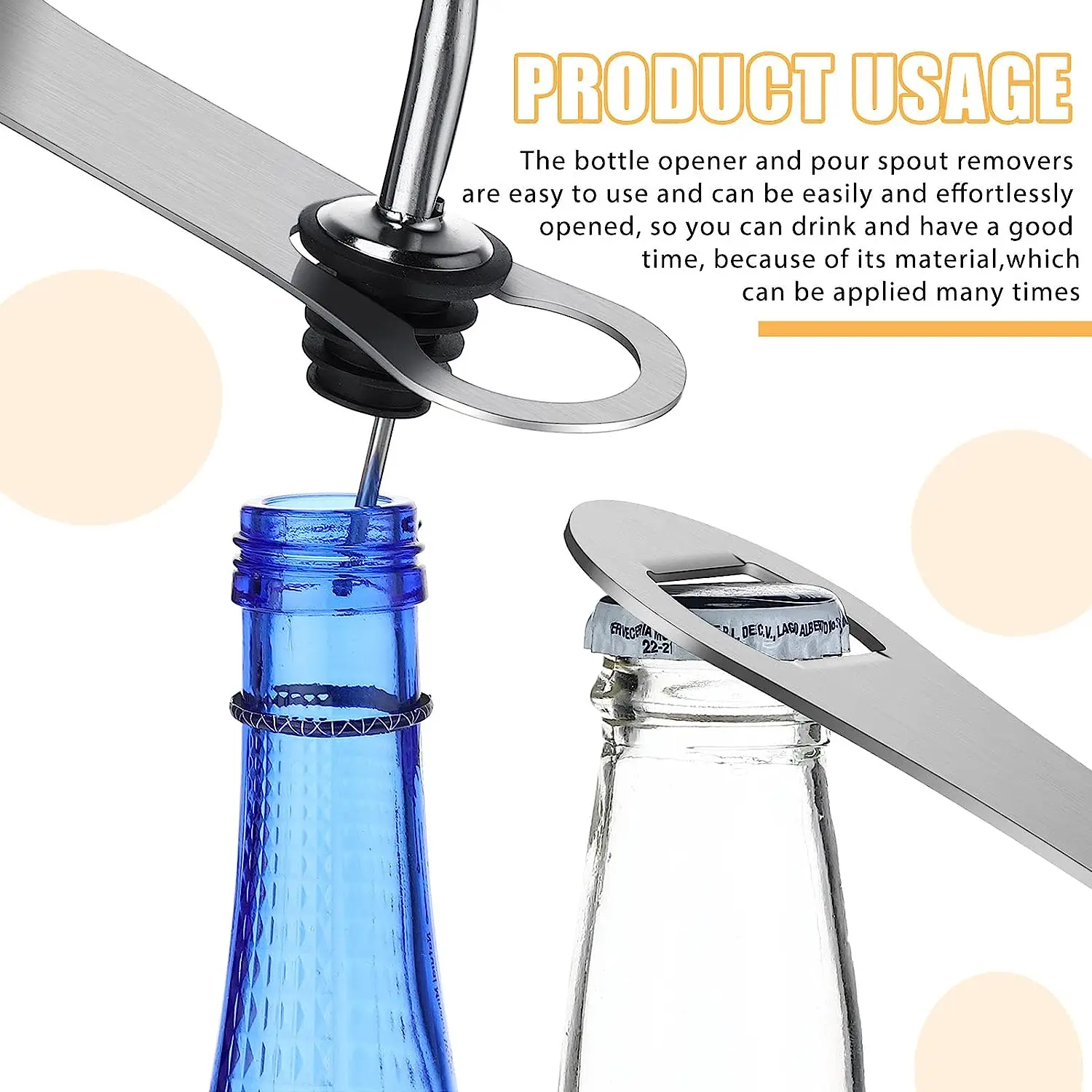 

IK Beer Opener 20PCS Stainless Steel Bottle Opener Bar customizable with various logos Kitchenware Cooking Bartenders Tools