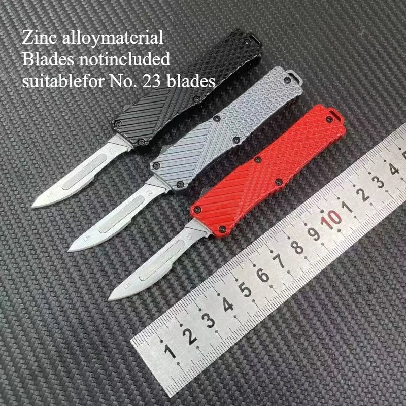 Fortschrittliches multifunktionales Messergriffwerkzeug (Klingen nicht im Lieferumfang enthalten, passend für Nr. 23 Klingen), Zinklegierung, einteilig – Detail 1