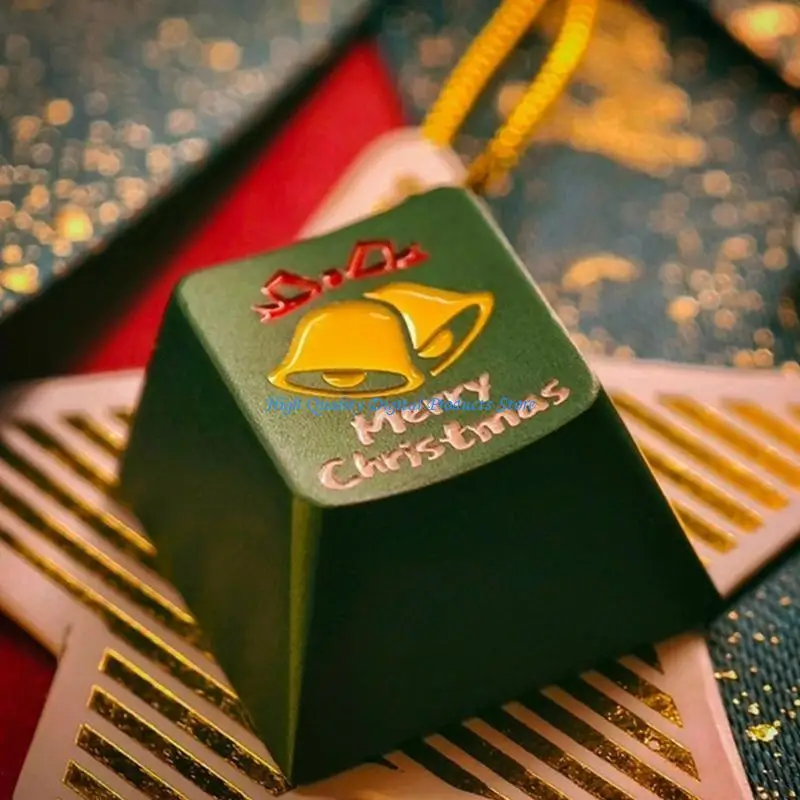 

U2JE Original Profile Aluminium Alloy Keycap for Gamers and Typists, Colorful Christmas Theme